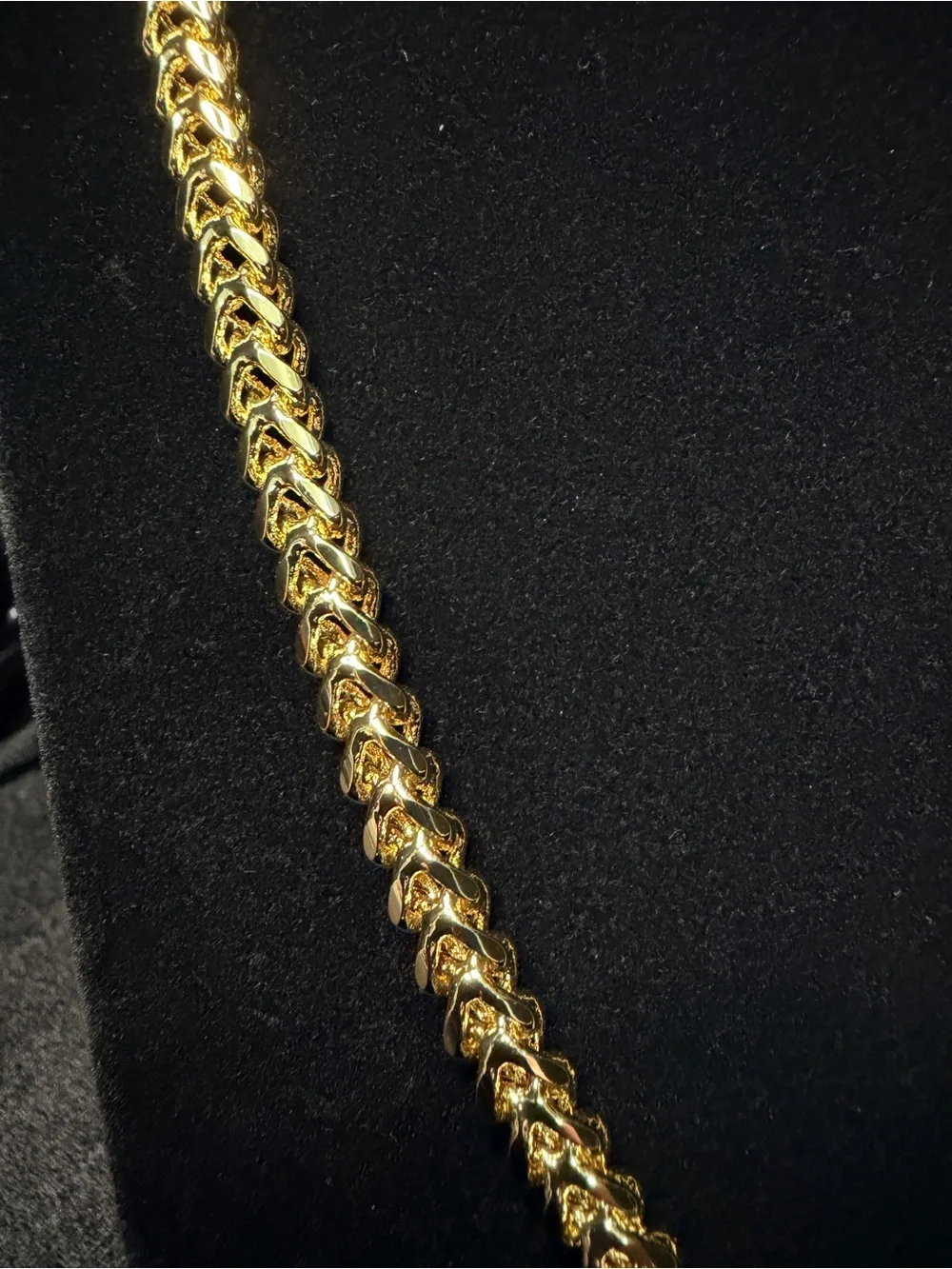 Franco 24in 6.5MM Italy 750 Stamped Gold Filled necklace. Perfect Piece.